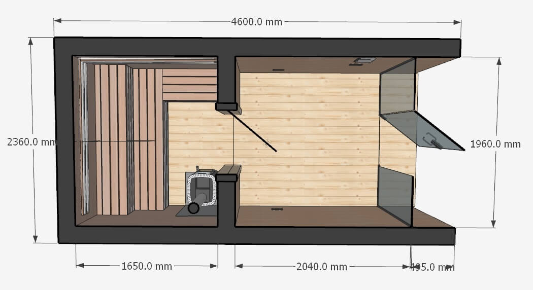 Tiny House Sauna Model 2 – Bild 12