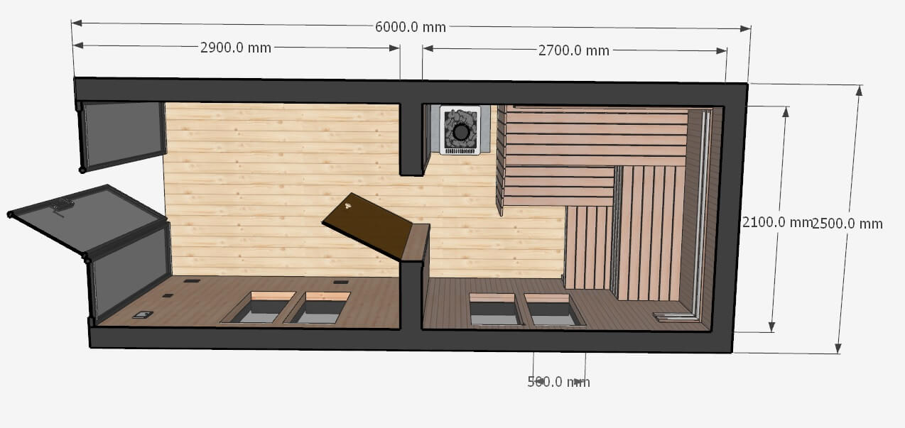 Tiny House Sauna Model 3 – Bild 11