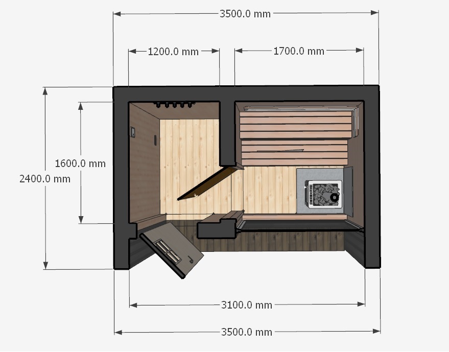 Tiny House Sauna Model 1 – Bild 2