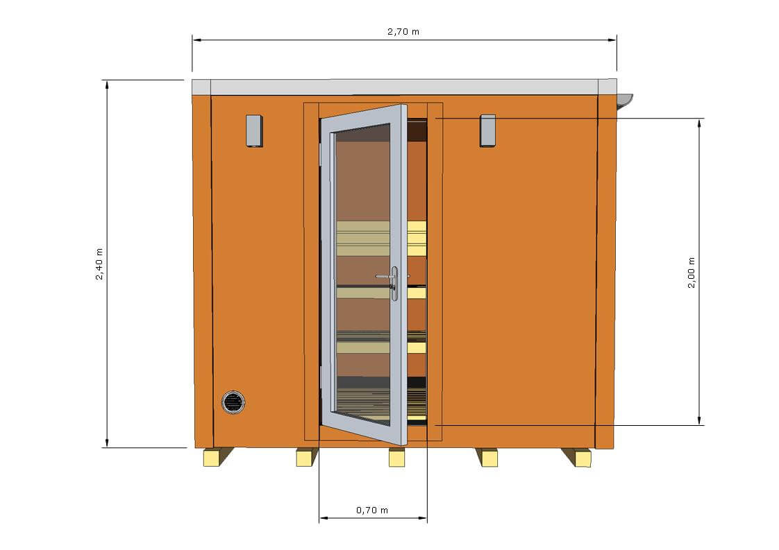 Tiny House Sauna Model Clara – Bild 14